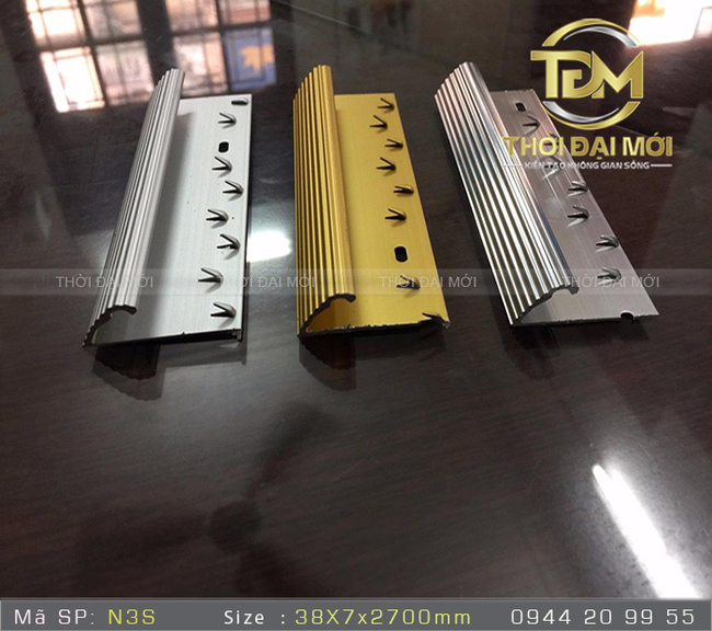 Nẹp nhôm thảm và điểm chạm cuối quyết định chất lượng không gian